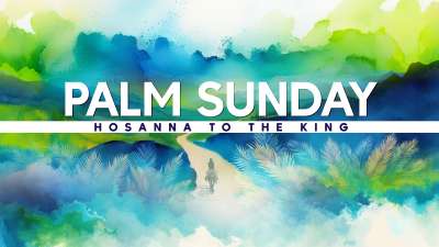 Easter Color Palm Sunday Title Still